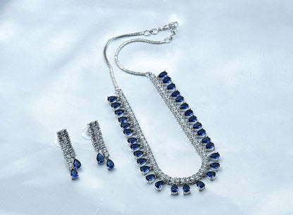 Sapphire Radiance Necklace Set