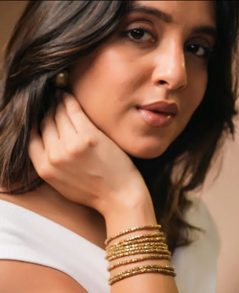Ruhi 7-Layer Combo of 3 – Bracelet, Studs & Ring