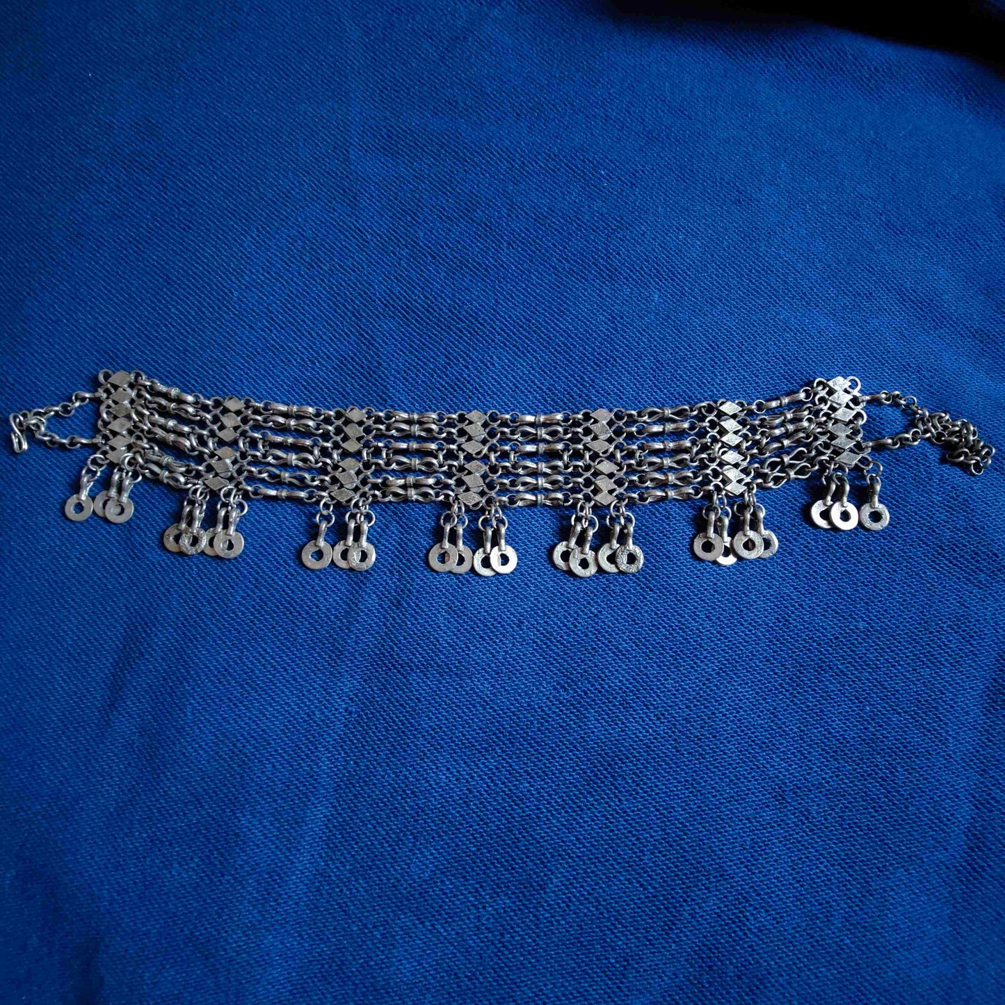 Silver Diamond Choker Necklace