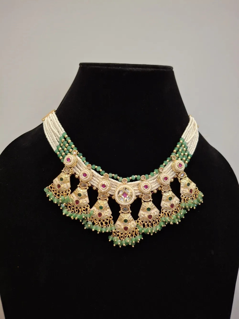 Royal Meenakari Kundan Necklace Set – Handcrafted Traditional Jewelry