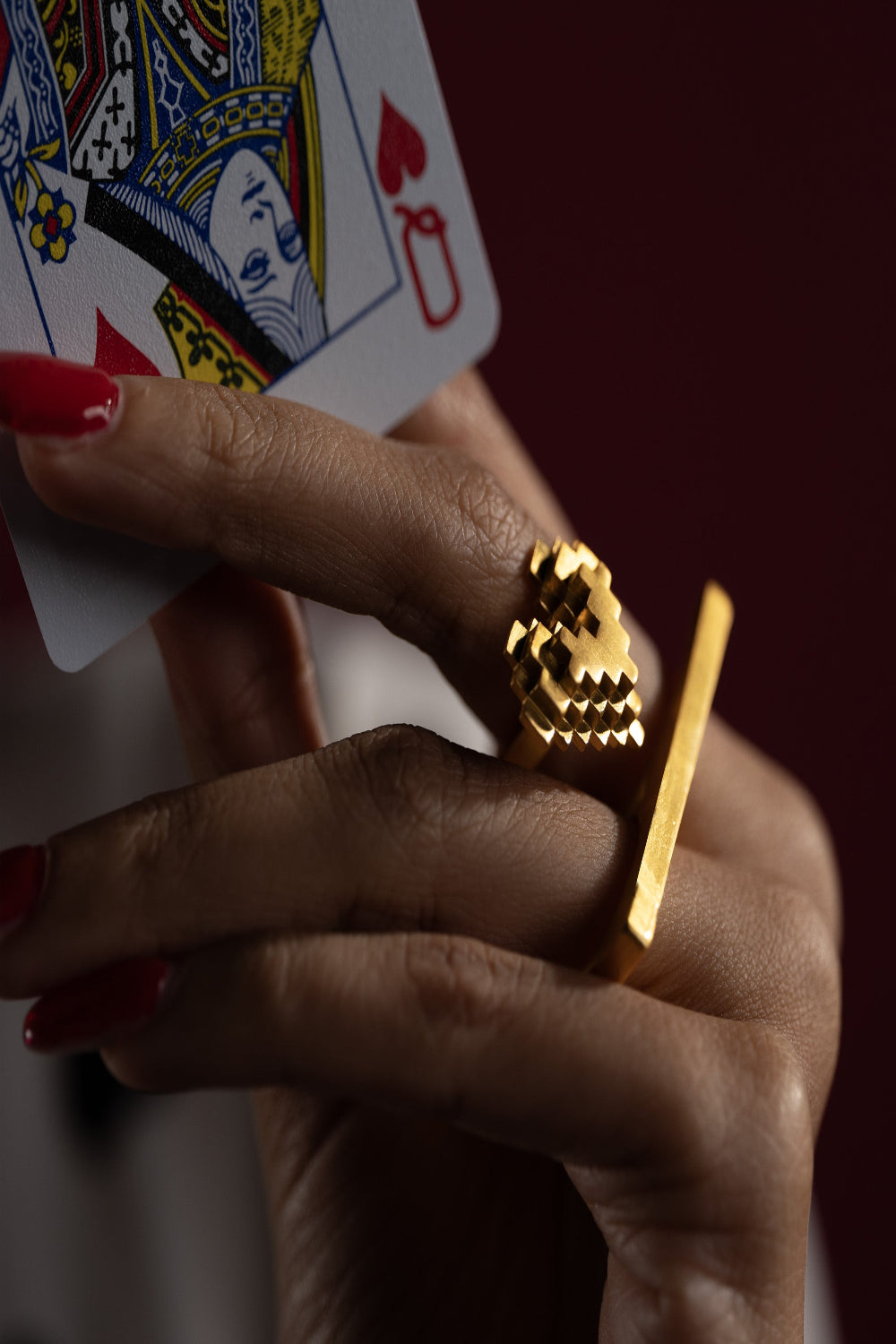 Remnant- Pixel Heart Ring