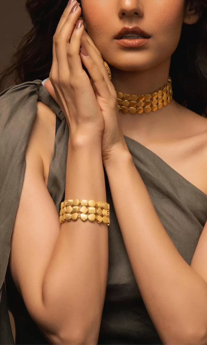 Tara Choker – Combo of 3 Necklace, Studs & Bracelet