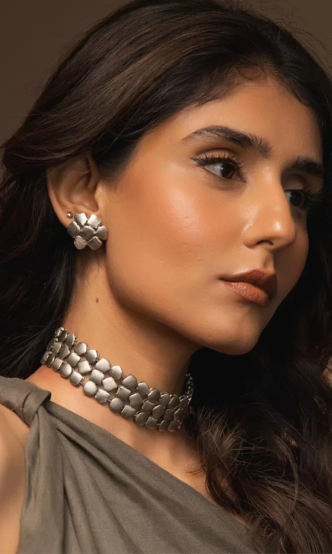 Tara Choker – Combo of 2 Necklace & Studs