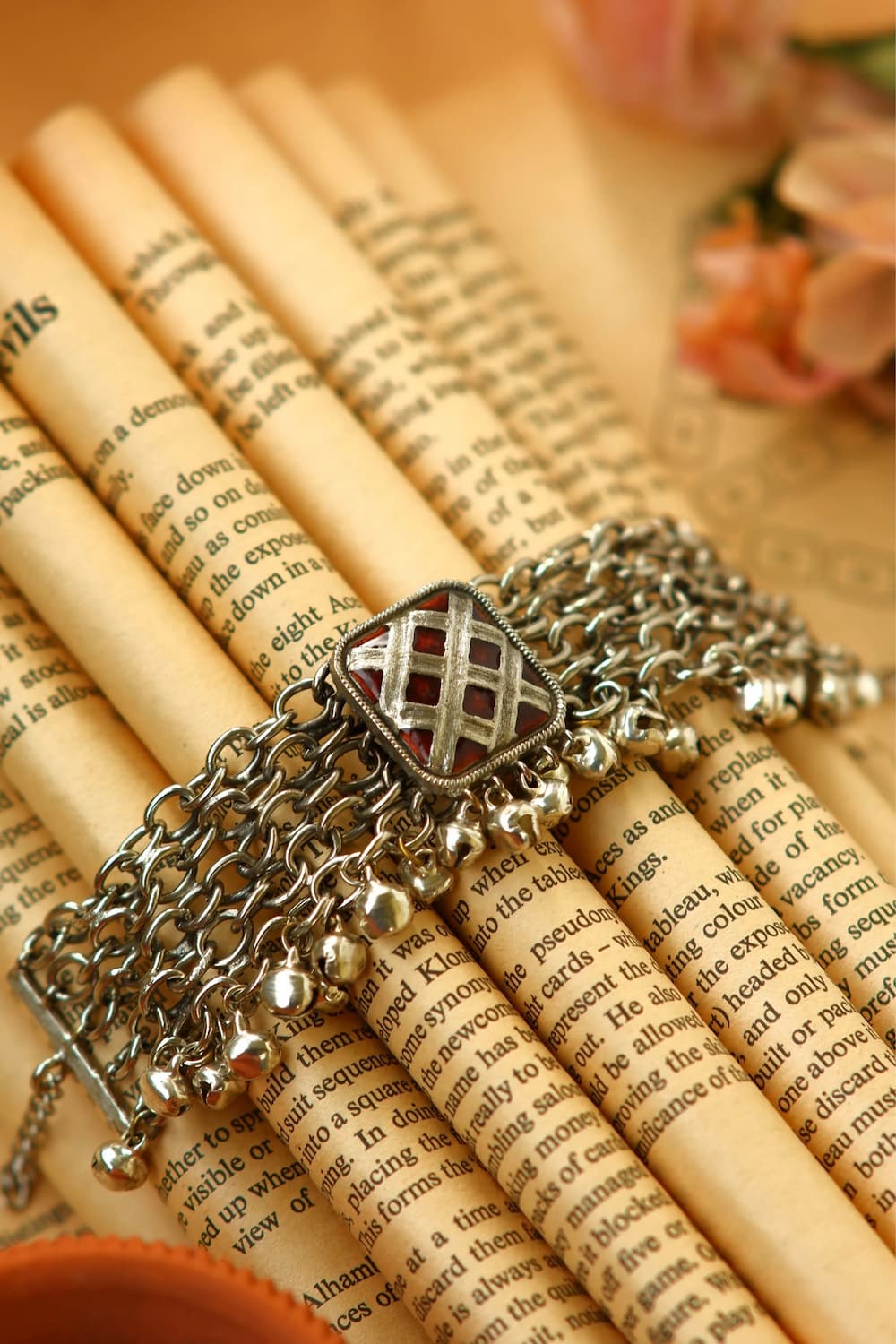Roop Combo of 4 – Choker, Bracelet, Ring & Choice of Earrings