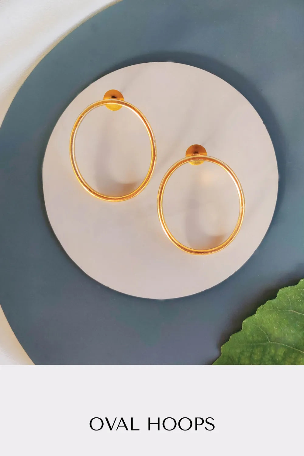 Oval Hoops Earring