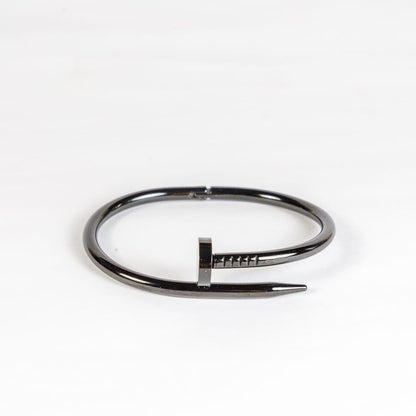 Black Elegance: The Unisex Stainless Steel Foldable Bracelet