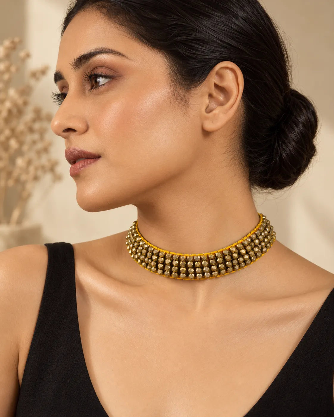 Tantu Combo of 3 – Choker, Small Studs & Ring