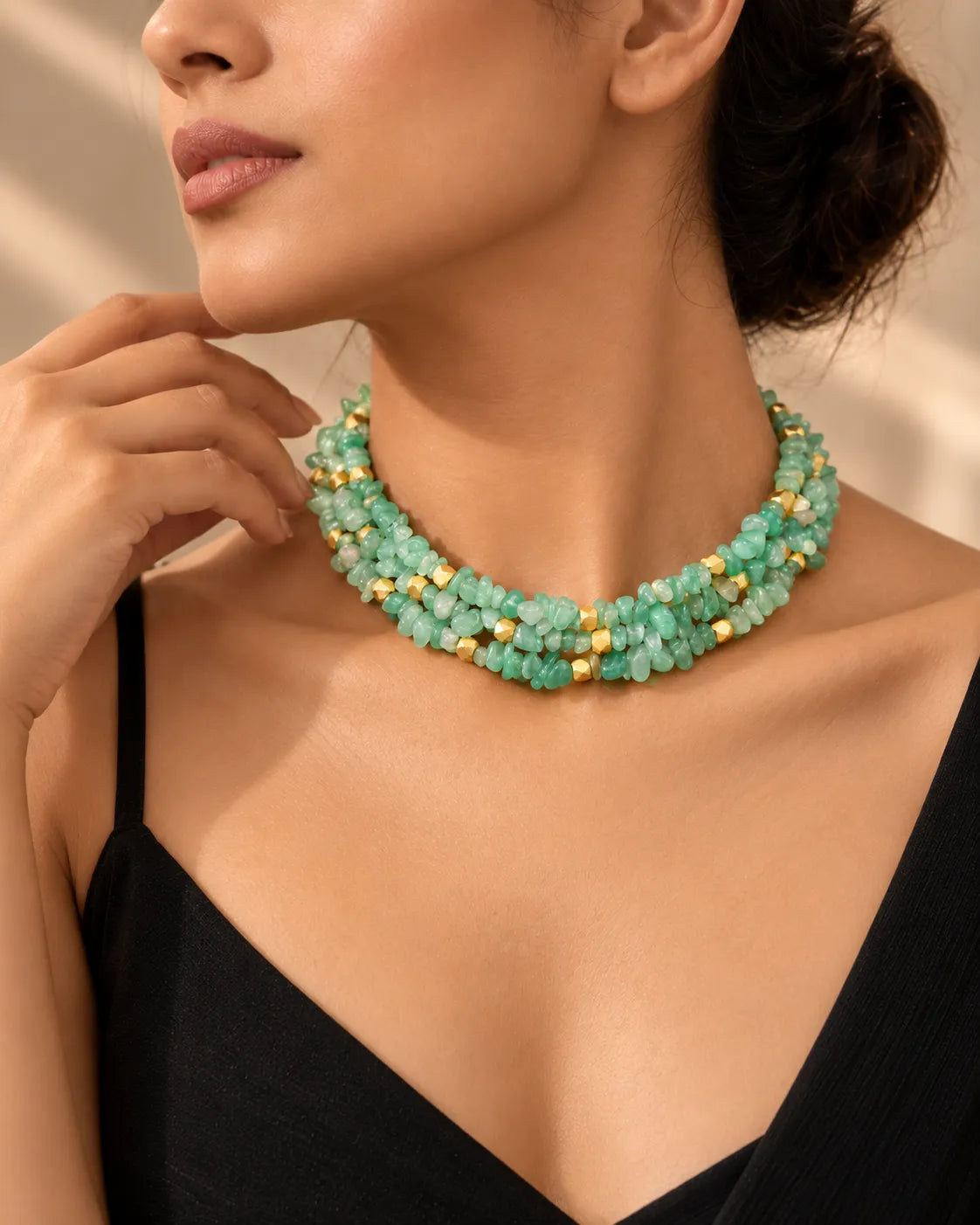 Triveni Dokra Bead Necklace