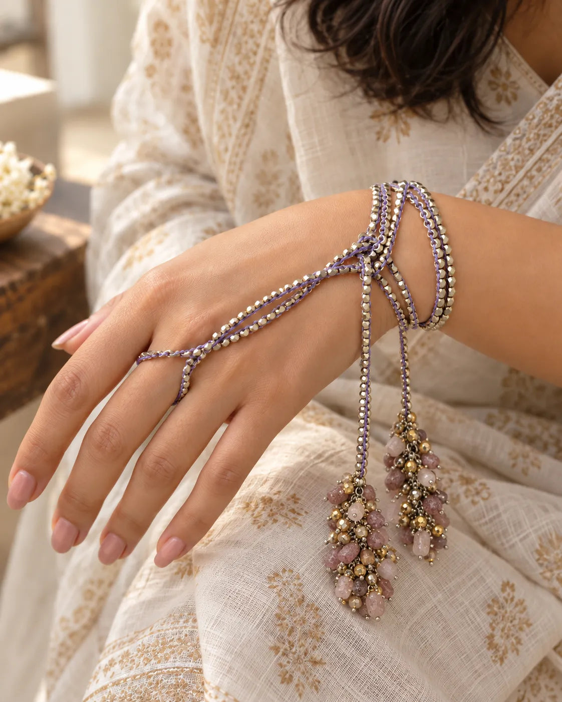 Lavender Loop Chain Necklace