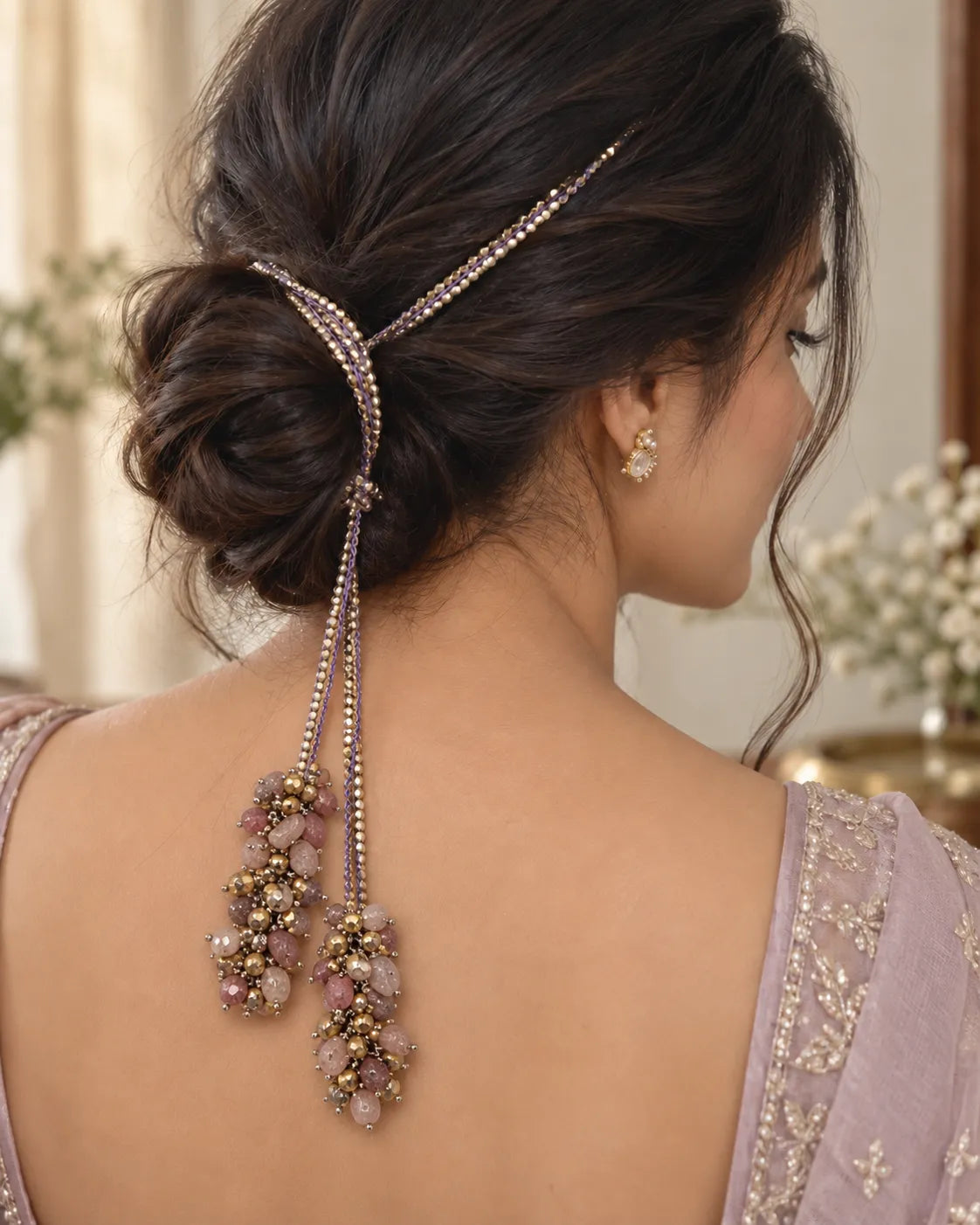 Lavender Loop Chain Necklace