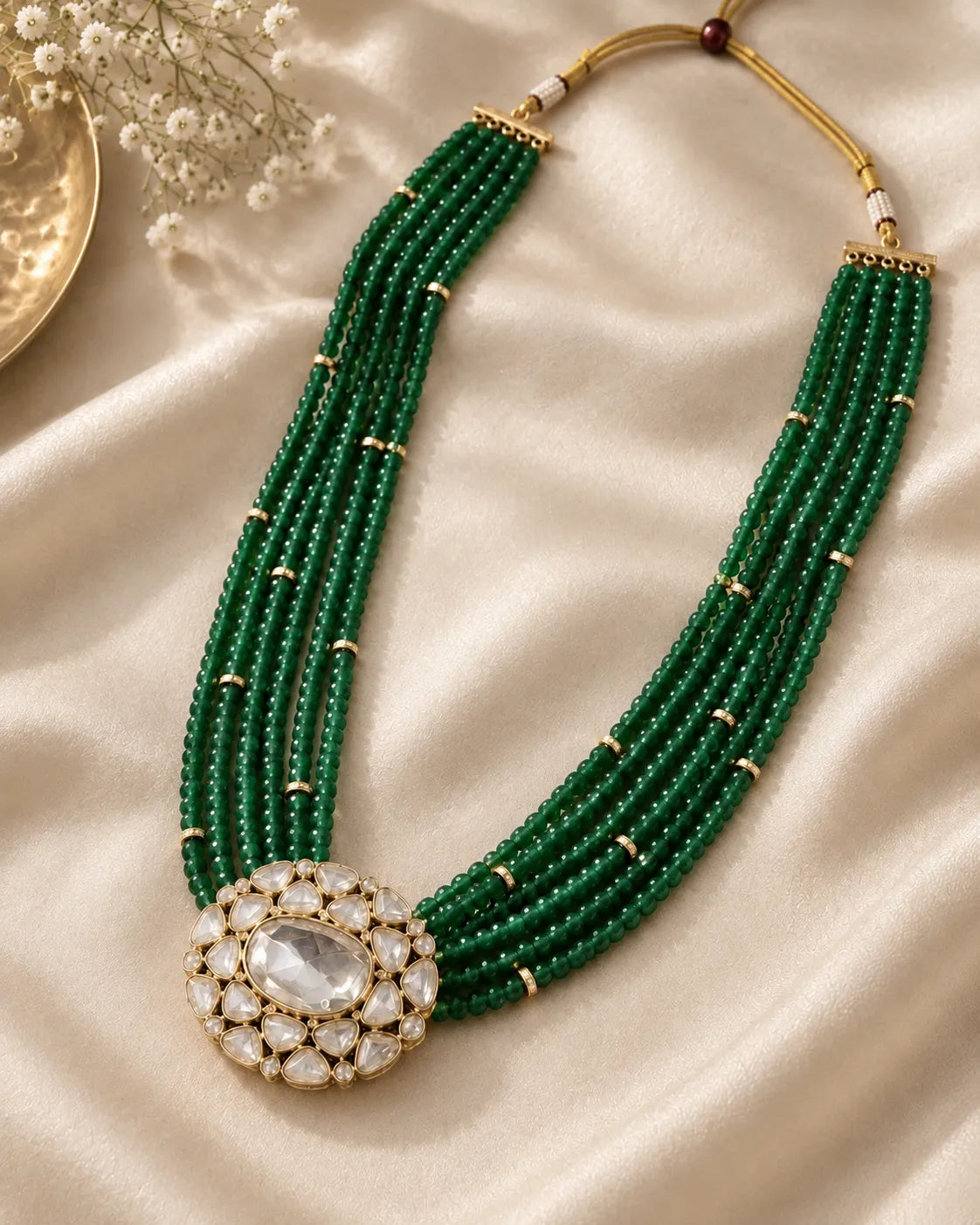 Cluster Crest Combo of 3 – Necklace, Studs & Your Choice