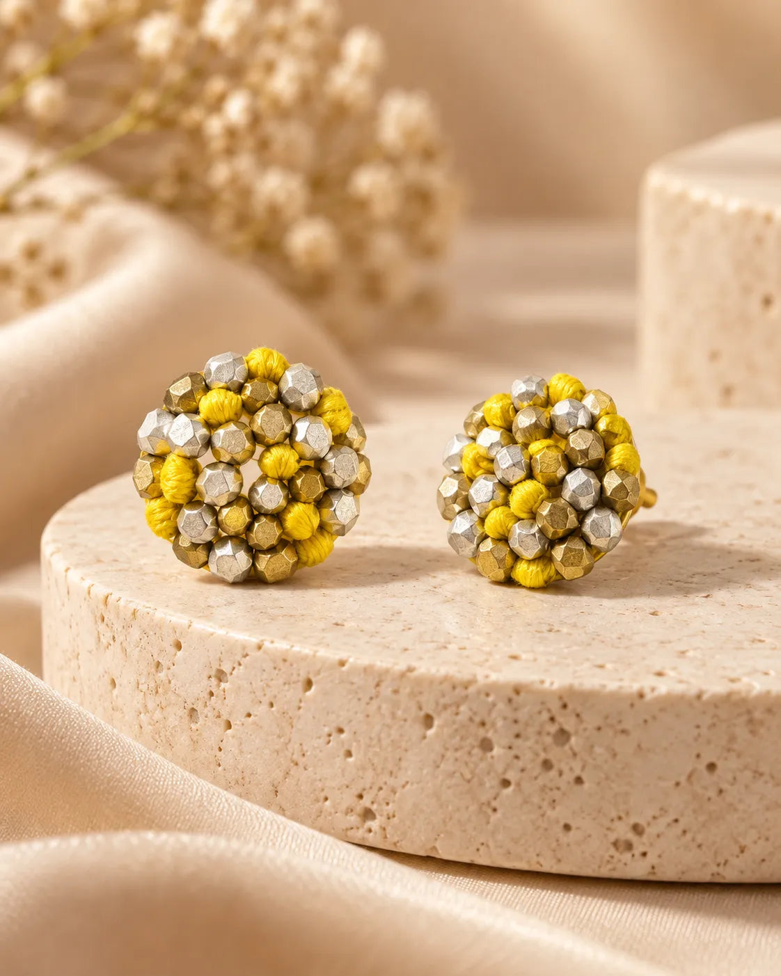 Sun Knot Big Dokra Studs