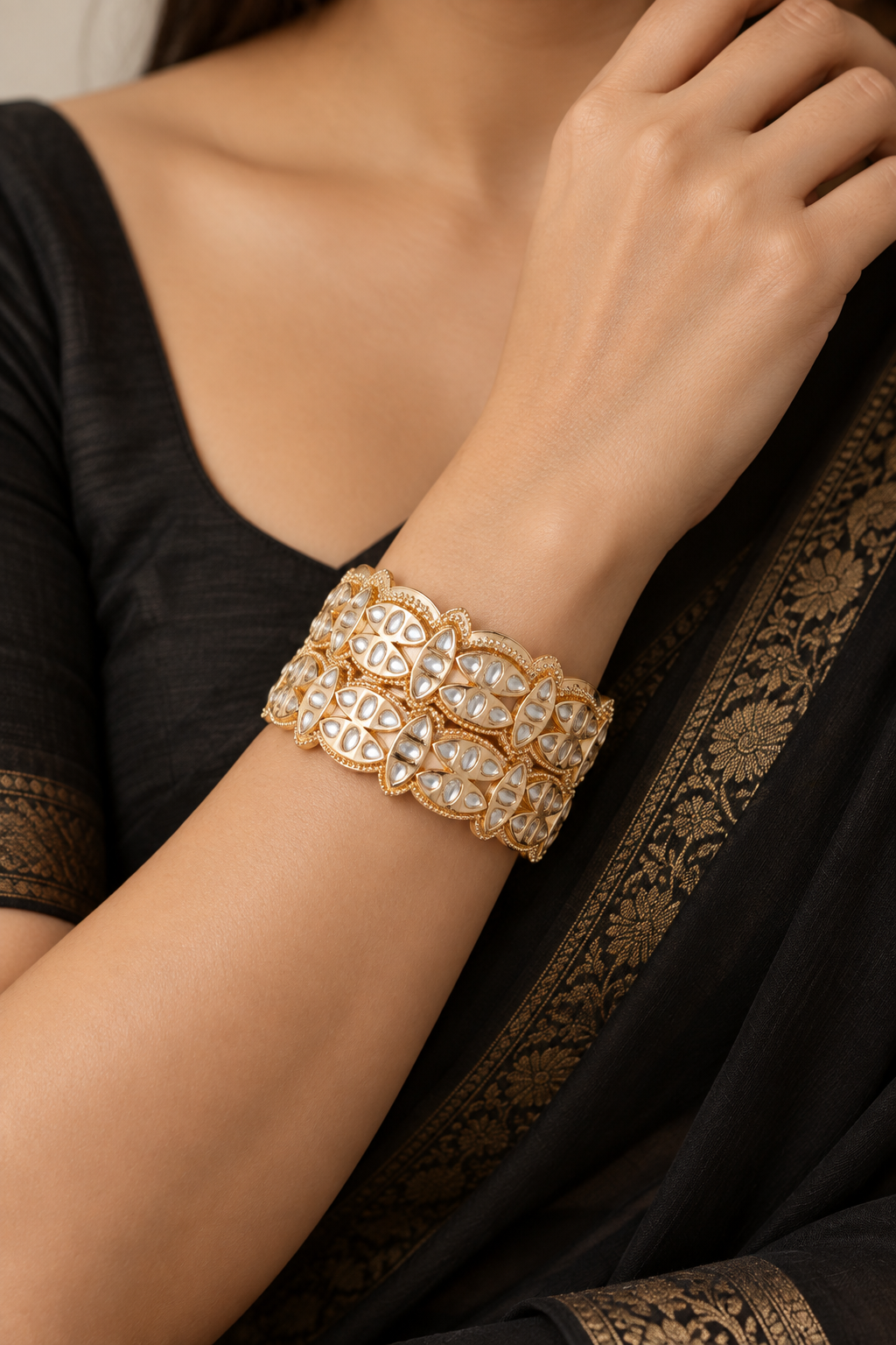 Midnight Tide Combo of 5 – Necklace, Studs, Nose Ring, Ring & Bangles