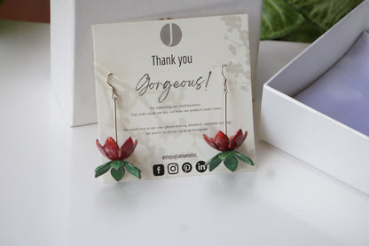 Floating Lotus Earrings