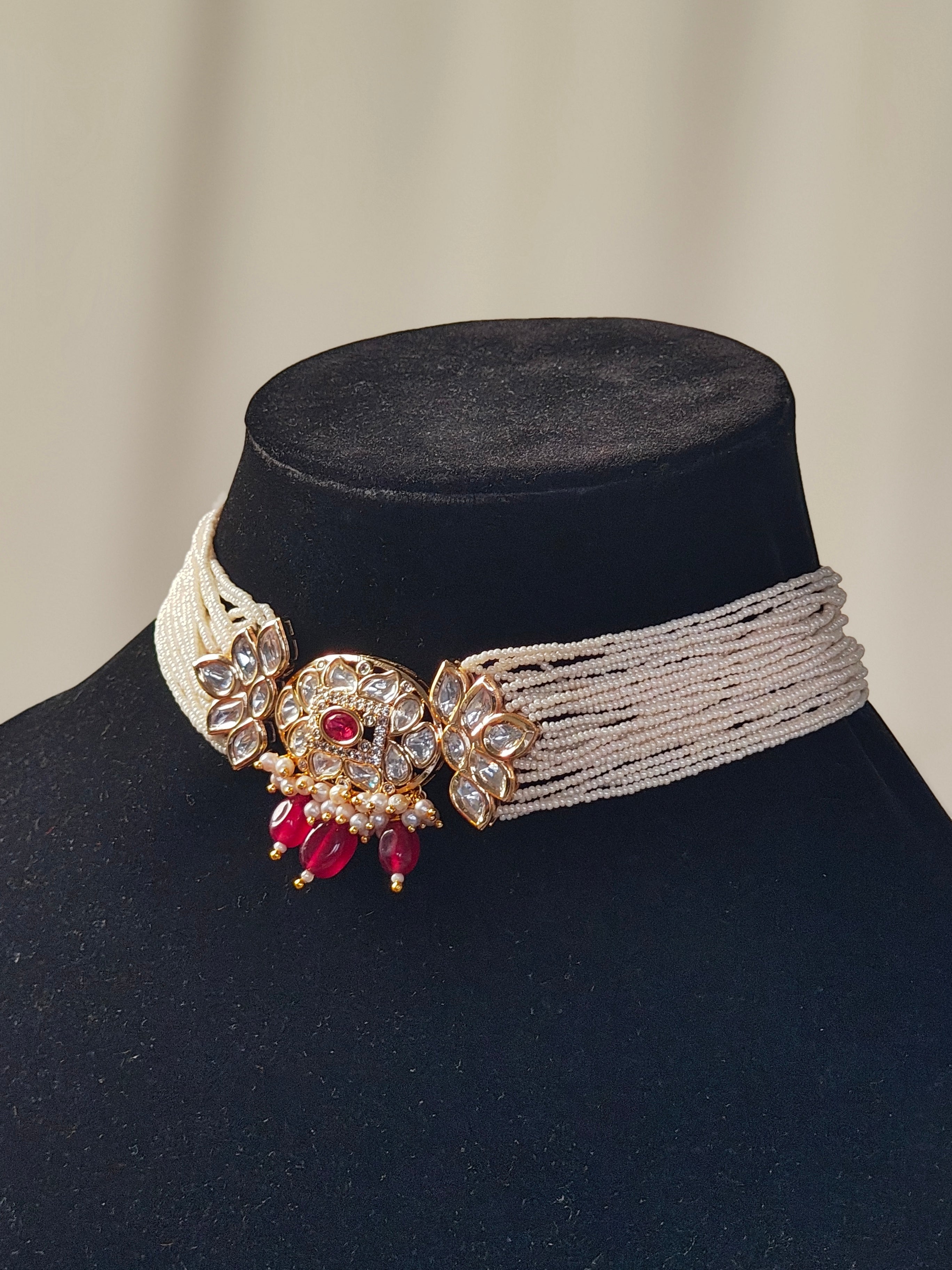 Noor Mahal Combo of 2 – Choker & Studs