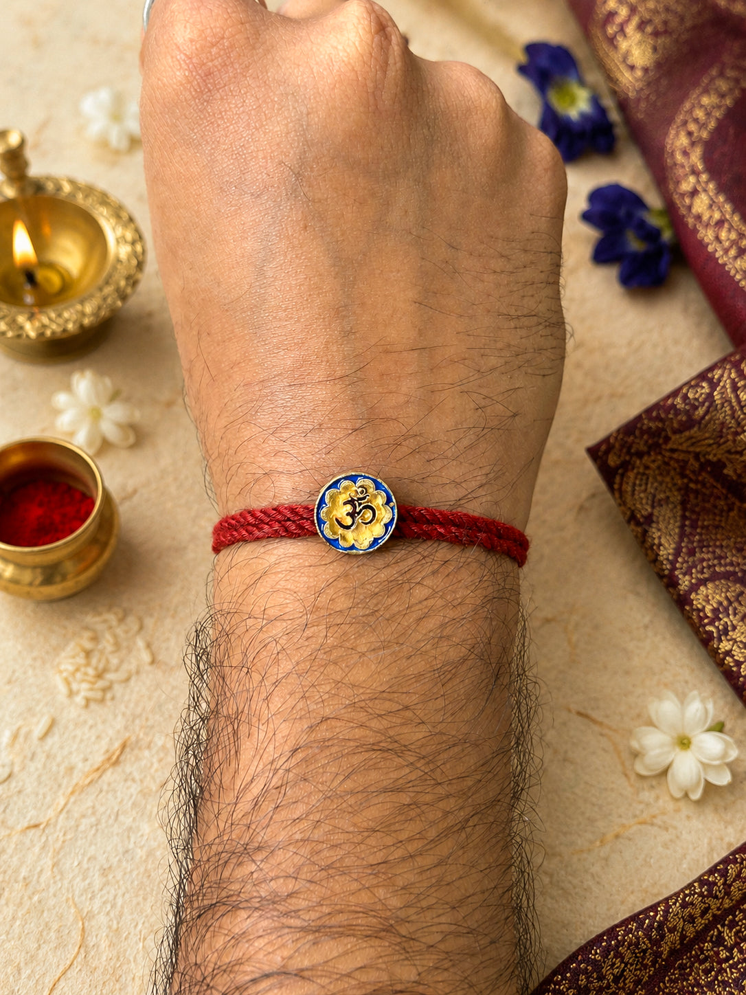 Dori, Dua & Mithaas- Rakhi Hamper of 4