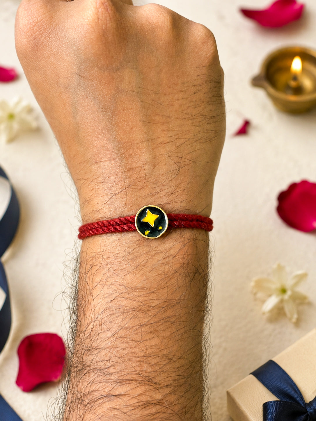 Dori, Dua & Mithaas- Rakhi Hamper of 4