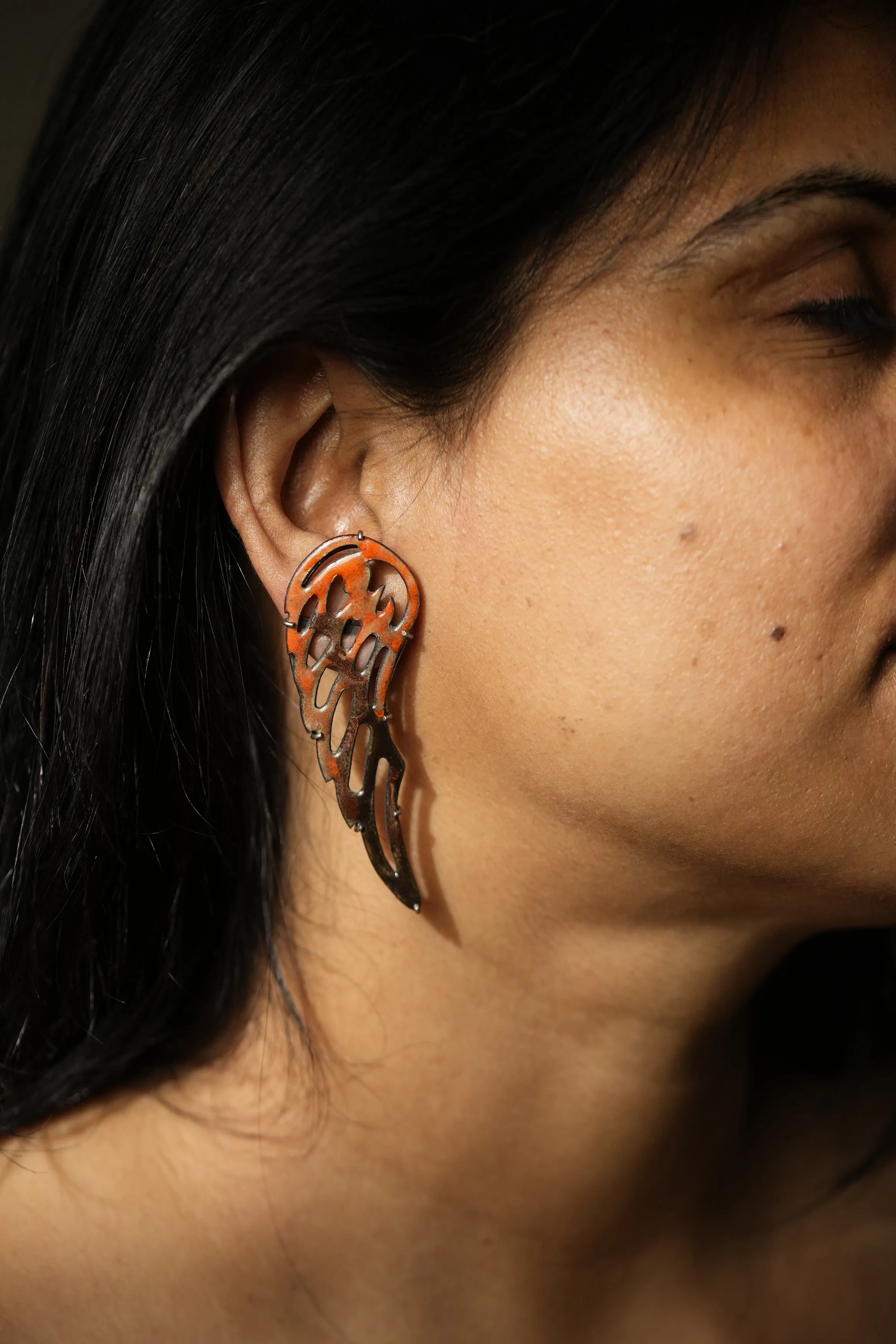 Hash Brown Wings Earrings