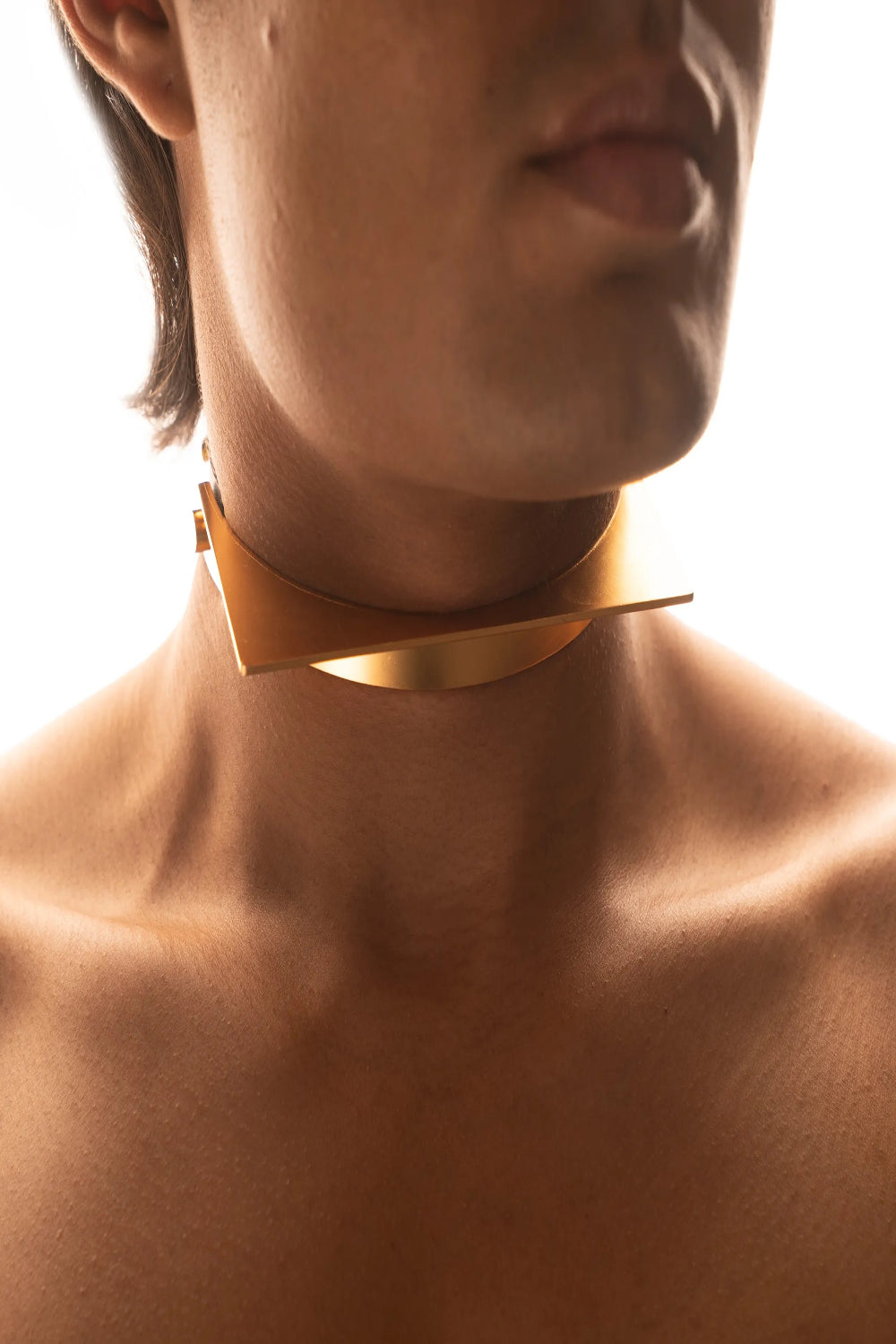 Quadrune- Geometric Open Form Choker
