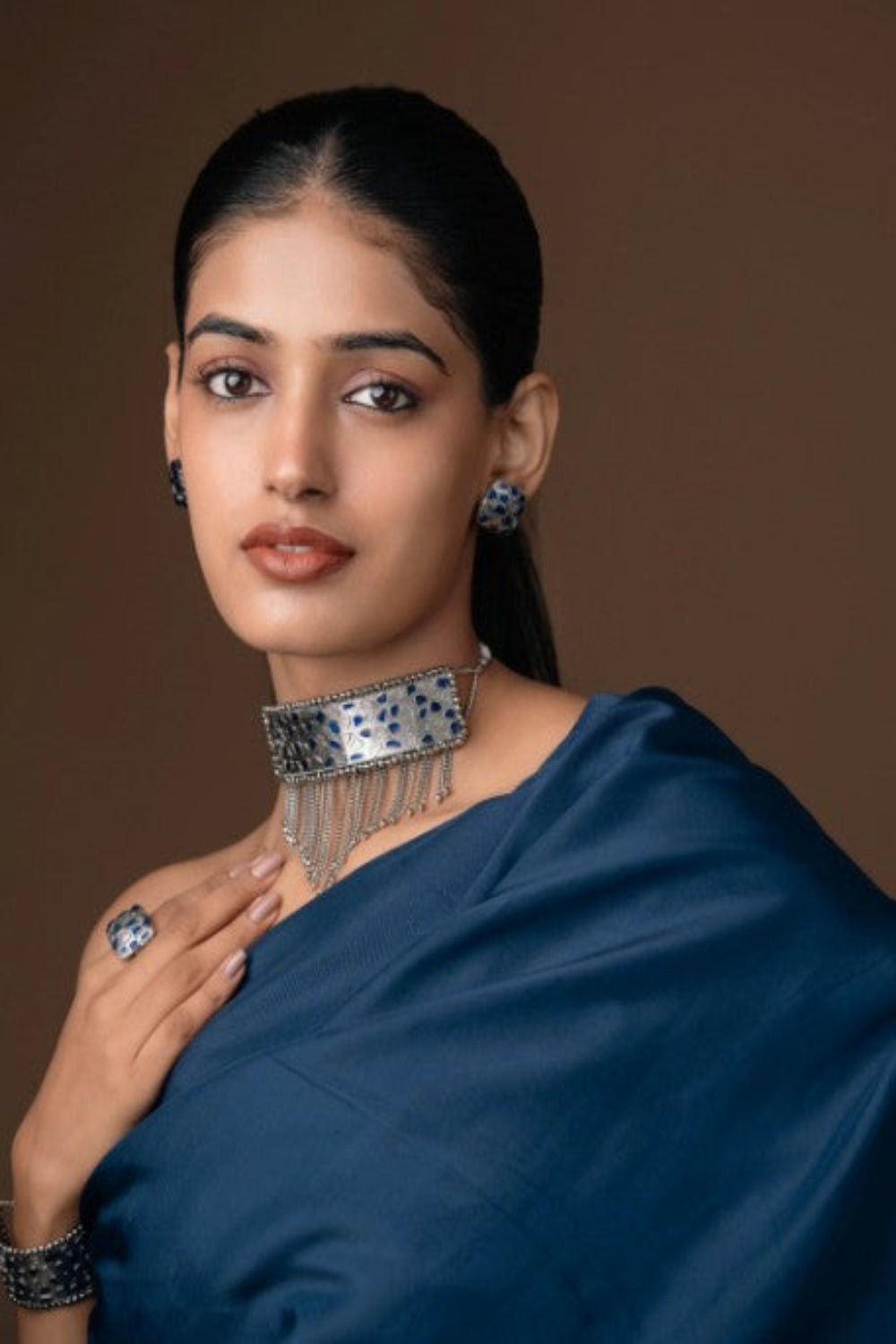 Raas Choker -Chic Combo of 2 – Choker with Earring Studs