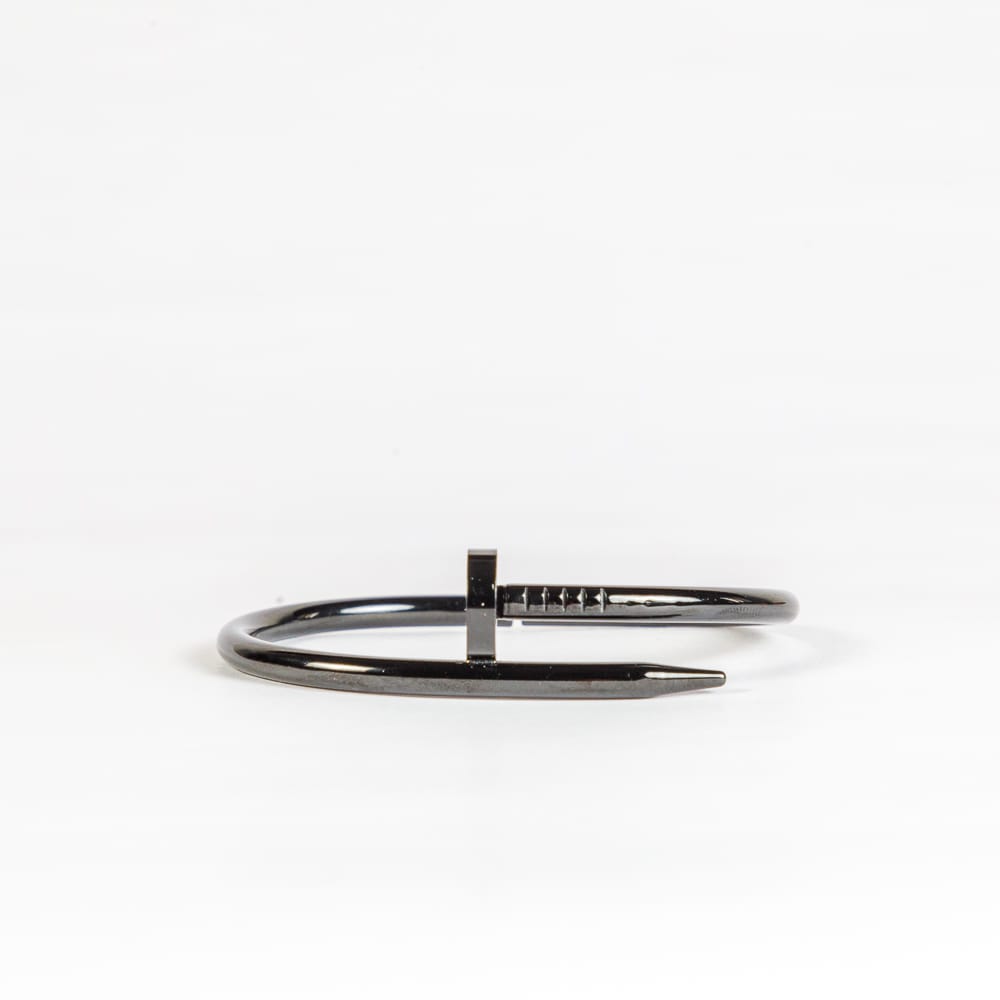 Black Elegance: The Unisex Stainless Steel Foldable Bracelet