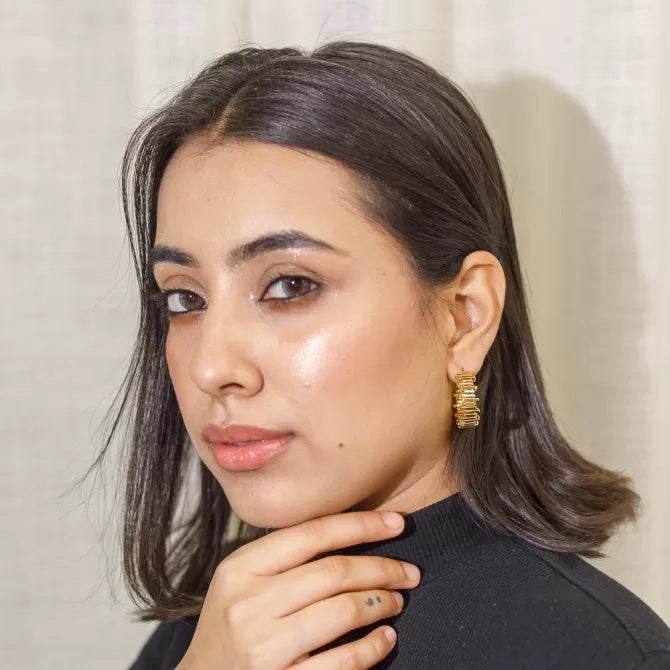 Gold-Plated Hoop Earrings – Anti-Tarnish Dailywear