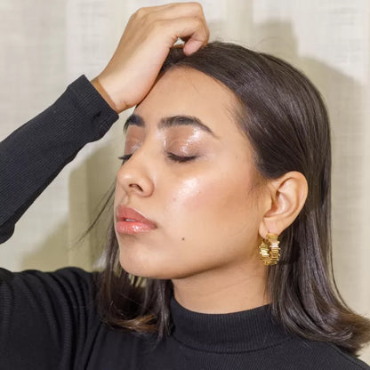 Gold-Plated Hoop Earrings – Anti-Tarnish Dailywear