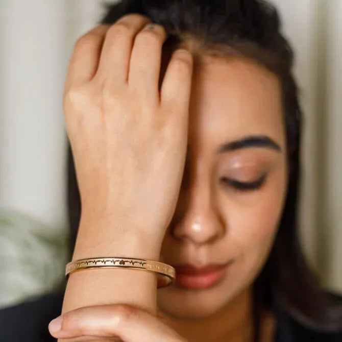 Heartbeat Rose Gold Bracelet