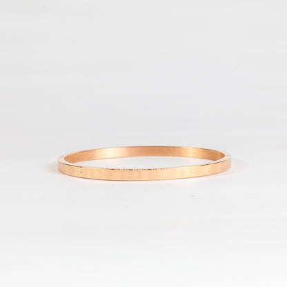 Rose Gold Zigzag Stainless Steel Bracelet