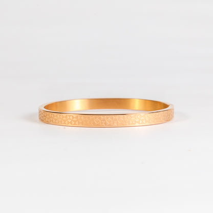 Rose Gold Open Bangle Bracelet