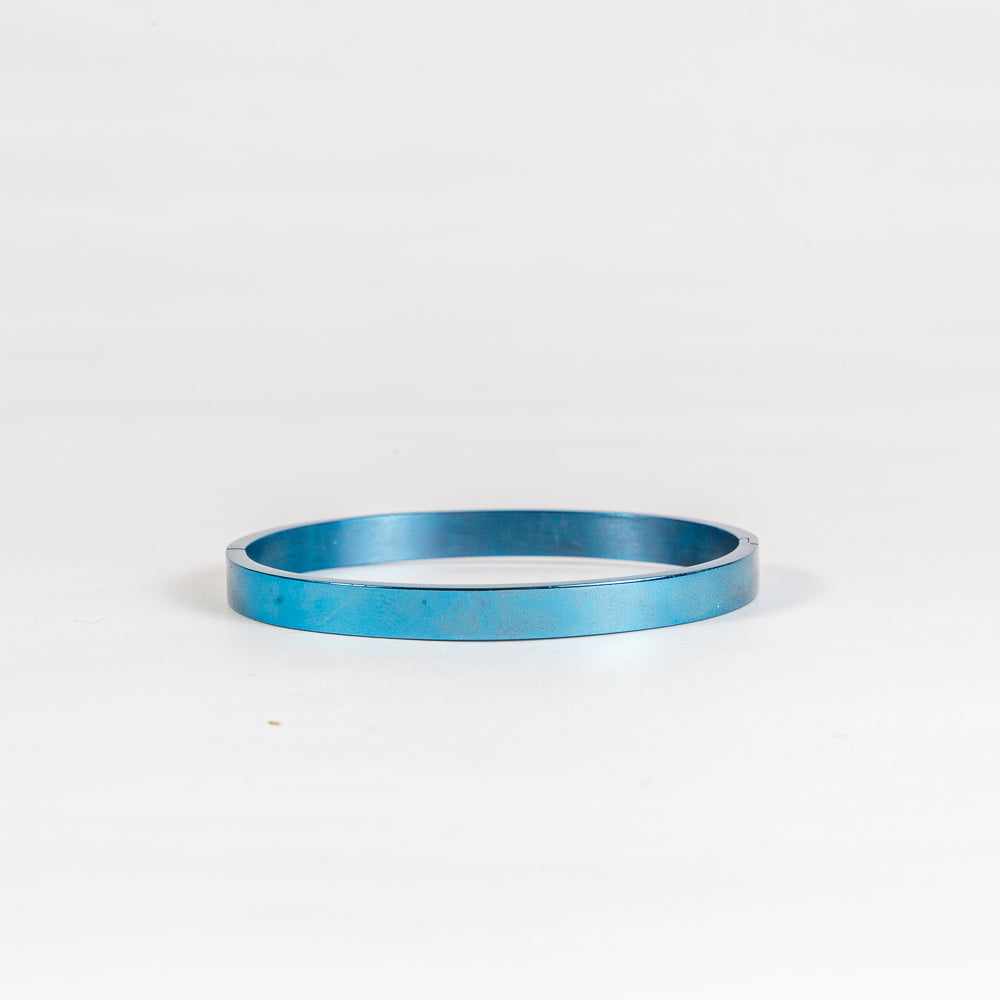 Blue Luster Stainless Steel Bracelet