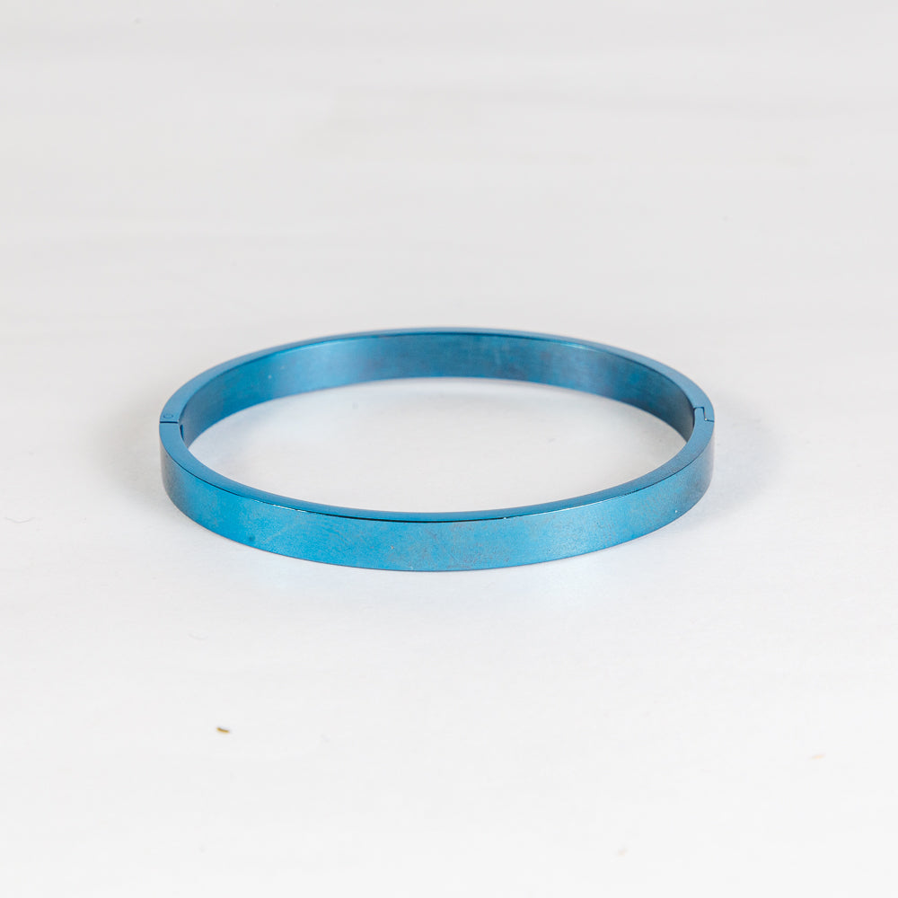 Blue Luster Stainless Steel Bracelet