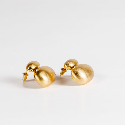 Matte Gold Anti-Tarnish Stud Earrings