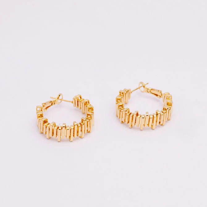 Gold-Plated Hoop Earrings – Anti-Tarnish Dailywear