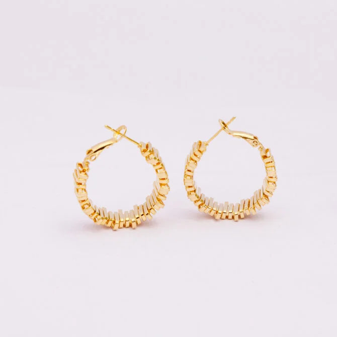 Gold-Plated Hoop Earrings – Anti-Tarnish Dailywear