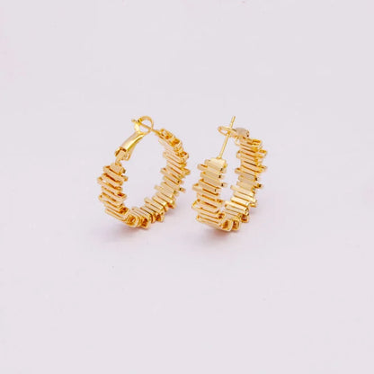 Gold-Plated Hoop Earrings – Anti-Tarnish Dailywear