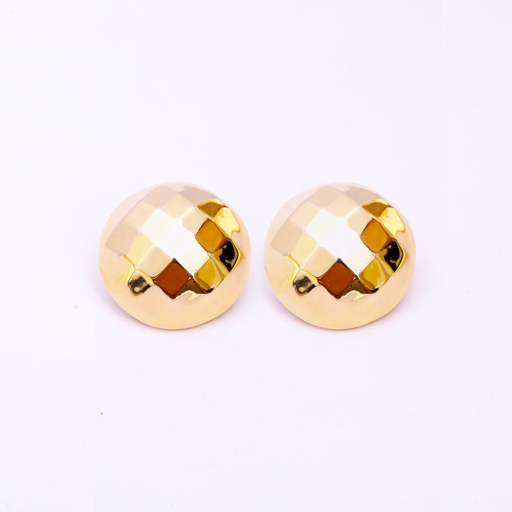 Disco Sphere Stud Earrings