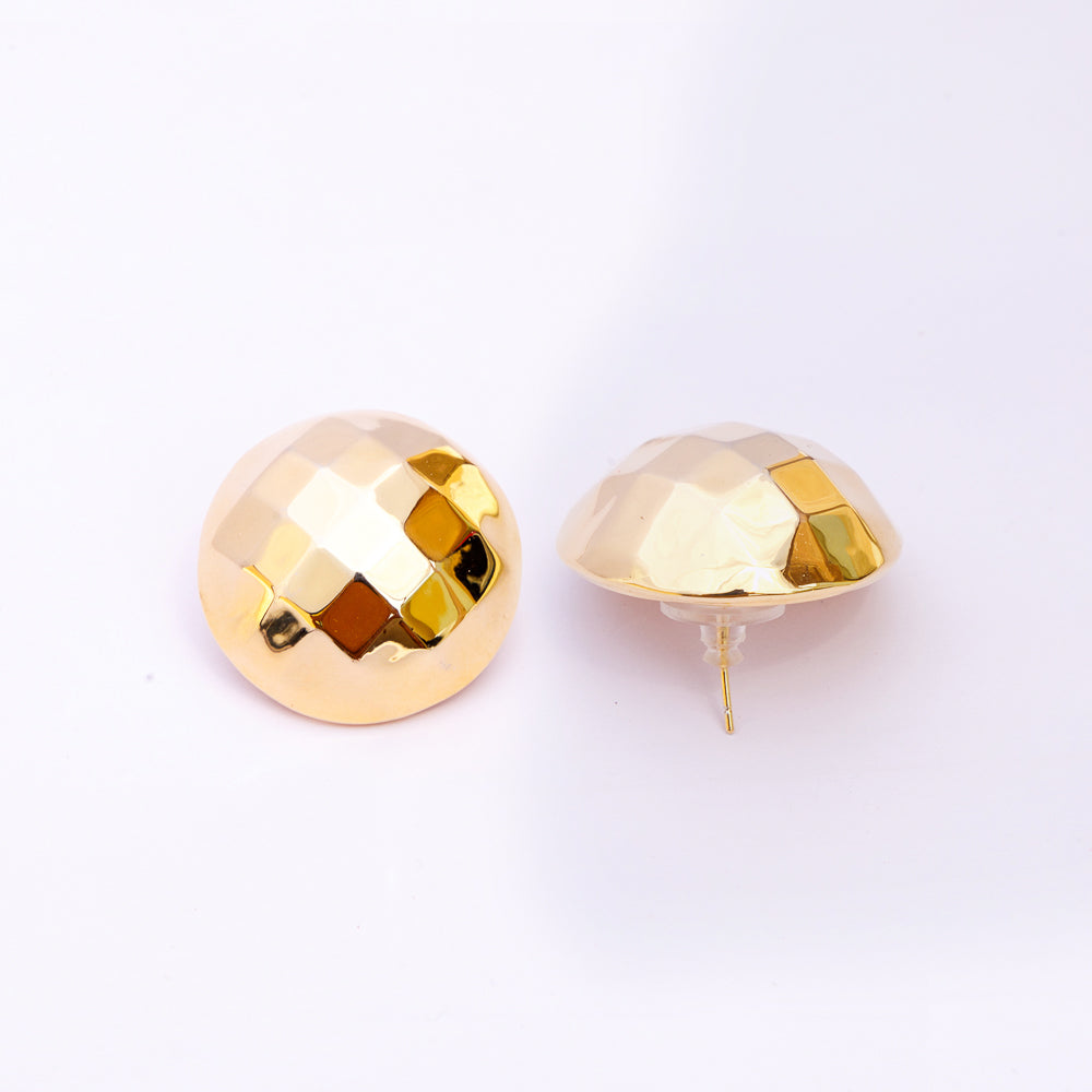 Disco Sphere Stud Earrings