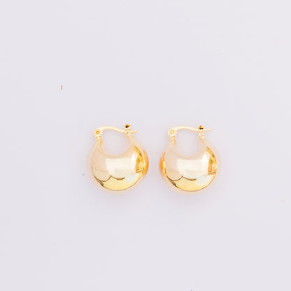 Moonlit Embrace Huggies Earrings