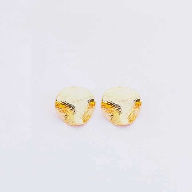 Folded Gold Brass Studs