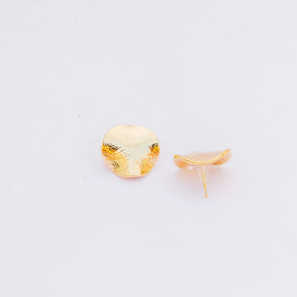 Folded Gold Brass Studs