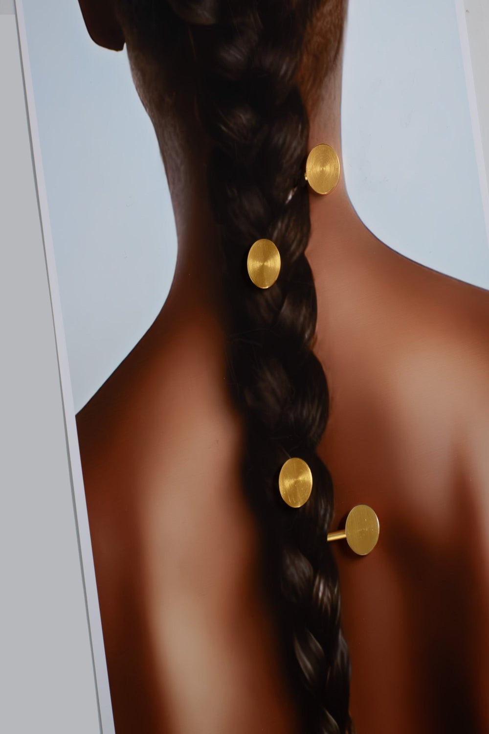 Temptations of the Highway - Leather & Brass Hair Accessory