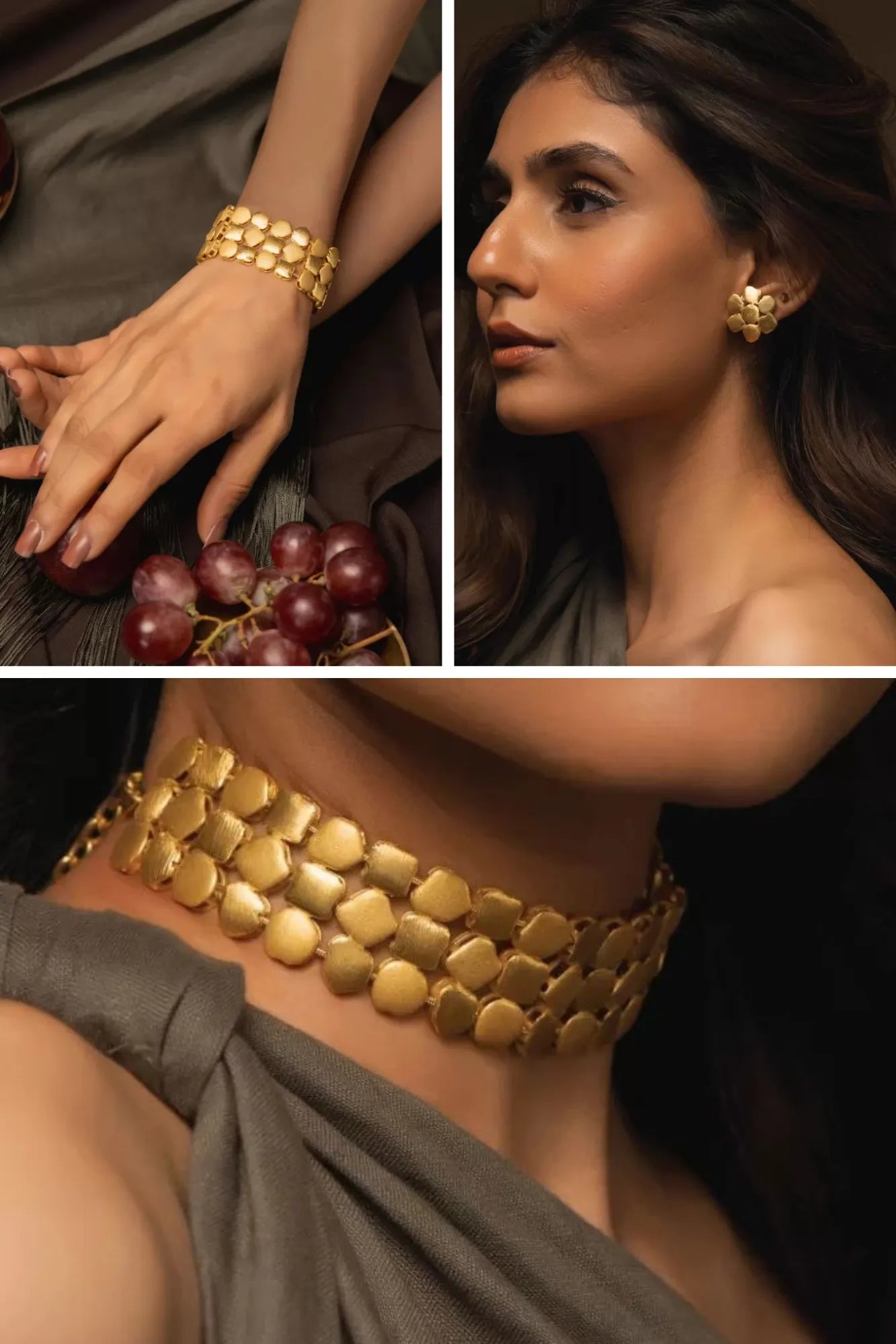 Tara Choker – Combo of 3 Necklace, Studs & Bracelet