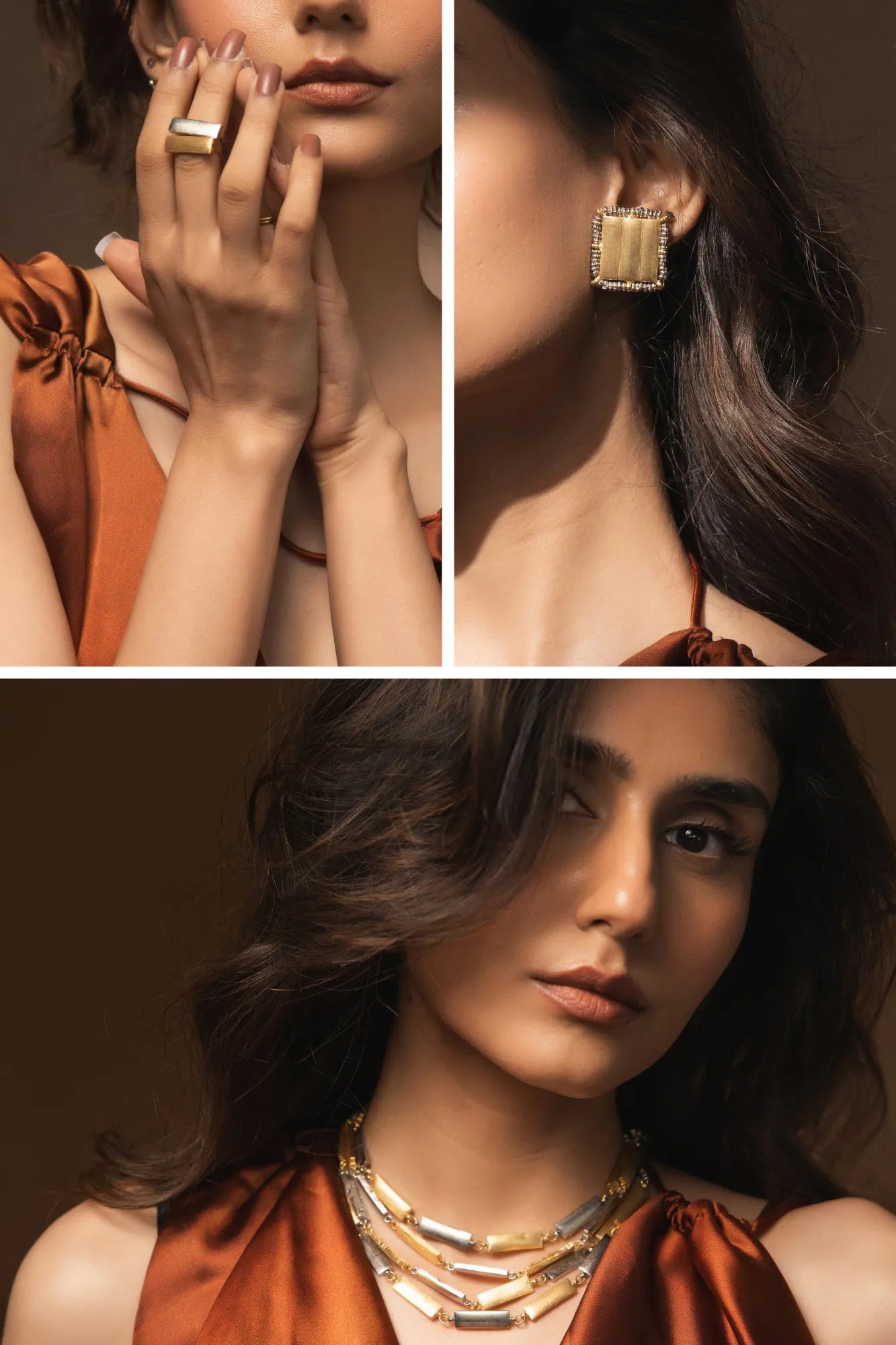 Sitara Round Neckpiece- Combo of 3 Necklace, Studs & Ring