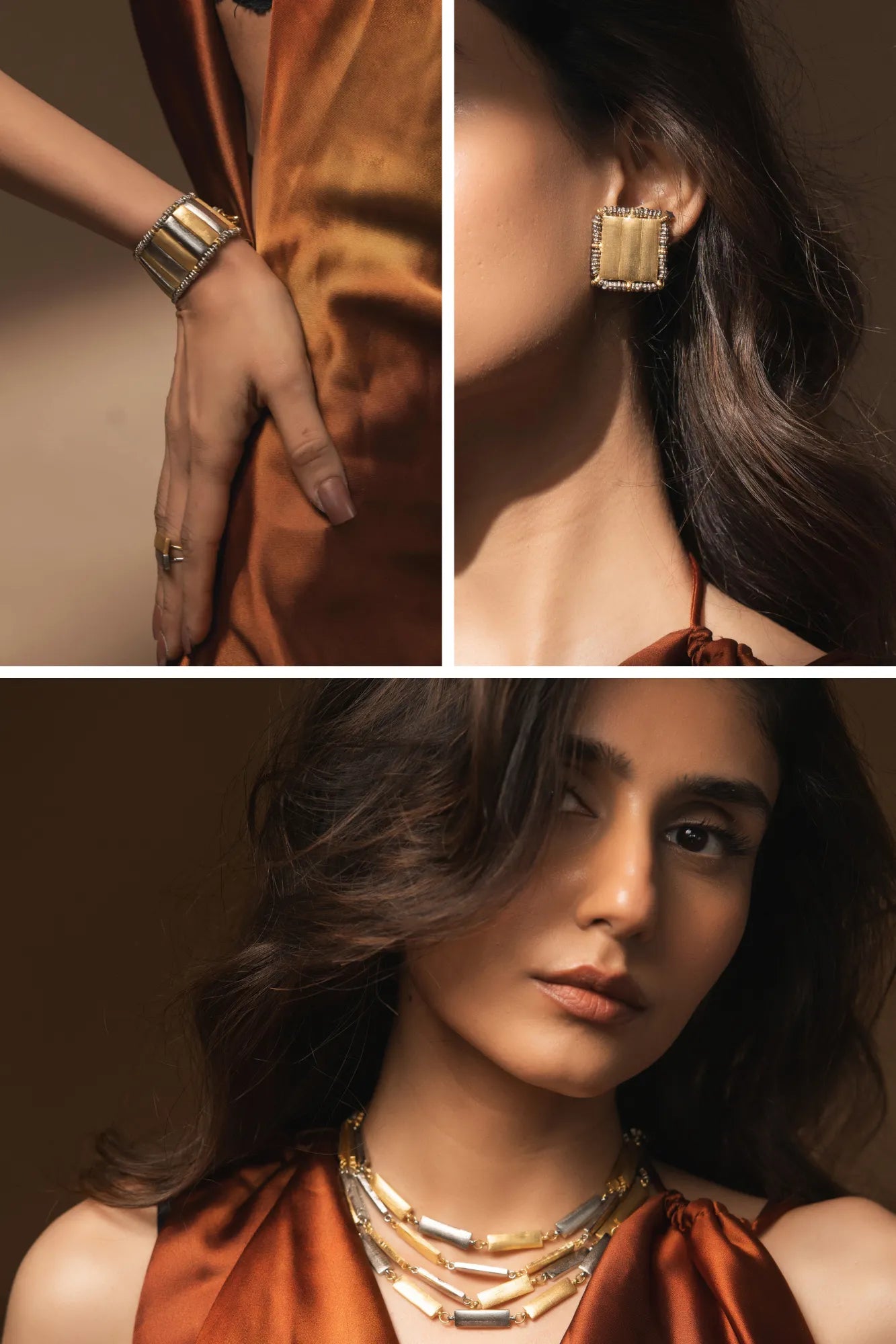 Sitara Round Neckpiece- Combo of 3 Necklace, Studs & Bracelet