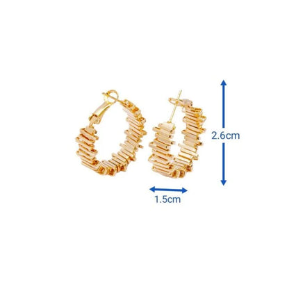 Gold-Plated Hoop Earrings – Anti-Tarnish Dailywear