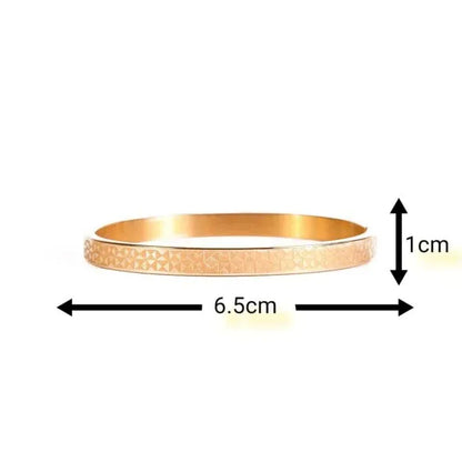 Rose Gold Open Bangle Bracelet