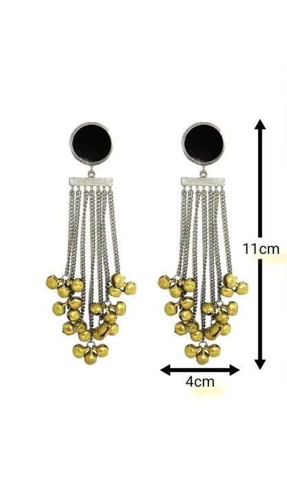 Tasseled Ghungroo Earrings