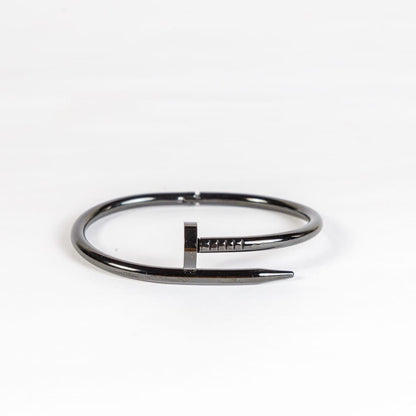 Black Elegance: The Unisex Stainless Steel Foldable Bracelet