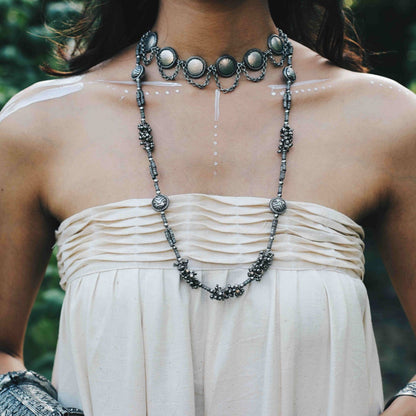 Silver Ball Chain Necklace